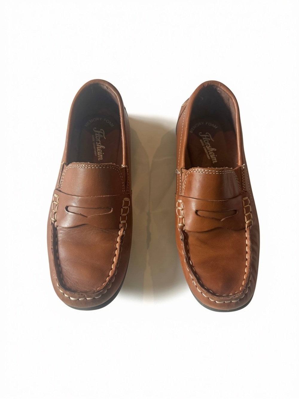 Florsheim Boys Brown Leather Penny Loafers